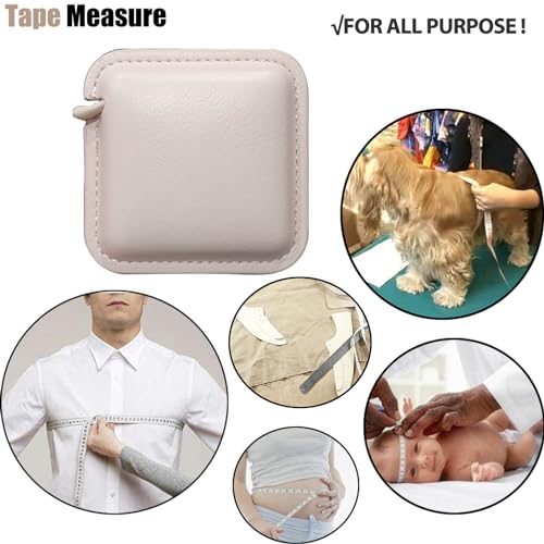 Tape Measure for Body Measuring Medical Body Cloth Tailor Craft Dieting Measuring Tape, 79 Inch/2 M Dual Sided Retractable Measuring Tape for Body Fabric Sewing Measurements Square(Pink) - color: Pink 1 pack