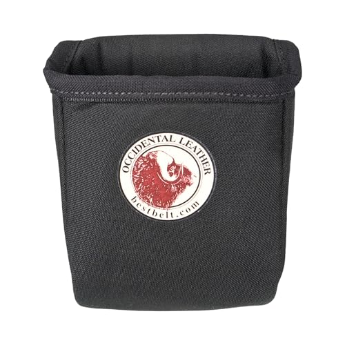 Occidental Leather Deep Clip-On Pouch - Black - Fits Up to 2” Work Belt - Made in USA