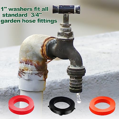 XBVV 32 Size 258 PC Faucet and Plumbing Rubber Washers Assortment Kit for Assorted Garden Hose Valve Spigot Adapter Splitter Outdoor Faucet Bibb Shower Hose Gasket Repair - size: 258 PCS
