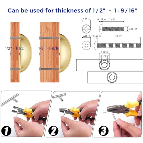 Ravinte Brushed Gold Drawer Pulls Cabinet Cup Pulls 3 Inch 10 Pack | Kitchen Hardware, Cup Pull Shape, Cabinet Handles, Drawer Handles, Smooth Drawer Grip,For Dressers, Cupboards - color: Brushed Gold