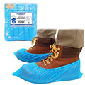 ProtectX Disposable Shoe & Boot Covers, XL Extra Large, 100-pack (50 pairs), Waterproof, Slip Resistant, Durable CPE plastic, Fits up to Men’s 14 US Size and All Women’s US Size Shoes - size: CPE X-Large 100PK