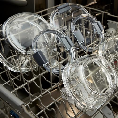 Rubbermaid Brilliance® Glass Round Leak-Proof 6-Piece Set Food Storage Containers, Food Containers with Lids, Meal Prep Containers - size: Assorted Sizes (6-Piece)