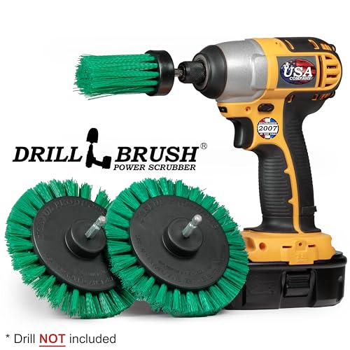 Drillbrush Dishwasher Safe Kitchen Appliance Cleaner Brushes for Drill - color: Green
