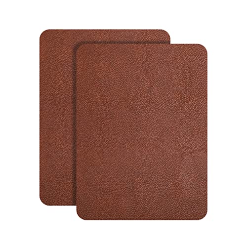 JDLUGH Sofa Leather Repair Patch Tape Kit, 8.2x11 Inch, 2PCS, Brown - color: Brown, size: 8.2x11 Inch