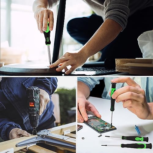 SWANLAKE 86PCS Magnetic Screwdriver Set,Includes Slotted/Phillips/Torx Mini Precision Screwdriver, Replaceable Screwdriver Bits and nut drivers With Sturdy tool box - style: 86-Piece Magnetic Screwdriver Set
