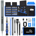 STREBITO Electric Screwdriver, 144-in-1 Precision Screwdriver Set - color: Blue