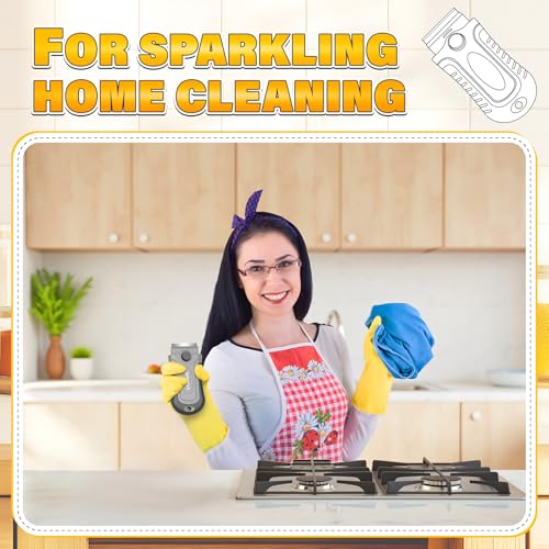 DIYSELF 2 Pack Paint Scraper Tool with 30 Razor Blades, Stove Top Cleaner Tools - color: Gray, size: 2 Pack