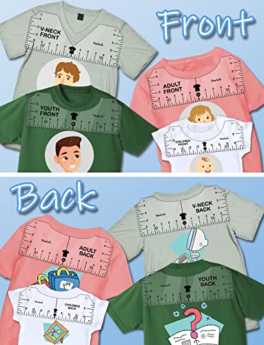 Vowlove T-Shirt Alignment Ruler for Shirt Measurement and Design Placement - color: 02 Transparent