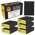 Dura-Gold 120 Grit 4-Sided Hand Sanding Block Sponges, 3.9" x 2.75" x 1" - style: 120 Grit
