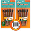 Channie's My First Pencil, Easy-to-Hold Write Size Graphite Jumbo Barrel Presharpened Wooden 2B Small Pencils for 3-7 Year Olds, Brown Color, 2 Pack (5 Pencils Each) - style: Wood Panda, Ages 3-7 (5 Pencils Each) 2-Pack