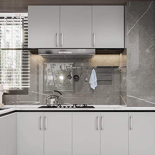 Amerdeco 10 Pack Brushed Satin Nickel Cabinet Pulls 4 Inch(102MM) Hole Centers Kitchen Cabinet Handles Hardware Kitchen Handles for Cabinets Cupboard Handles Drawer Pulls ZH0032 - color: Brushed Satin Nickel, size: 4"/102MM Hole Center