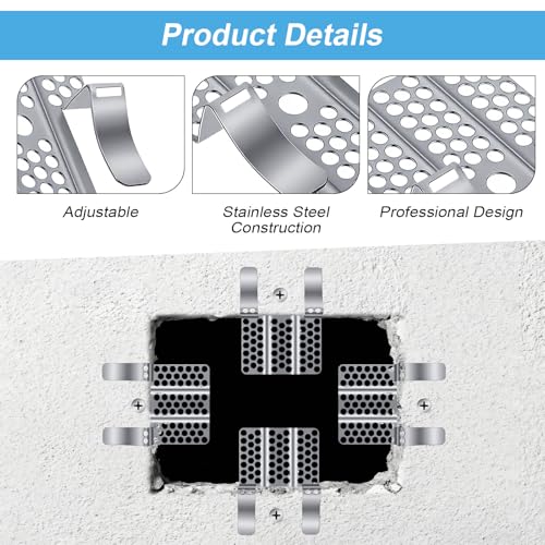 10 Pack Drywall Repair Clips, 1/2 Inch Drywall Patch Clips, with 20 Screws