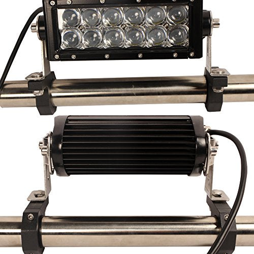 House Tuning 0.875" Bull Bar Clamps, LED Light Bar Mount Bracket,LED Off-Road Light Horizontal Bar Clamp Mounting Kit for 7/8 inch Tube Mount (Pack of 4) (0.875"-Clamp Mount Kit) - size: 0.875"-Clamp Kit