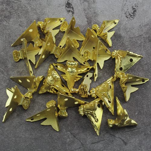 Zorfeter 20 Pcs Antique Brass Box Legs, Style4, Gold - color: Gold, size: Style4