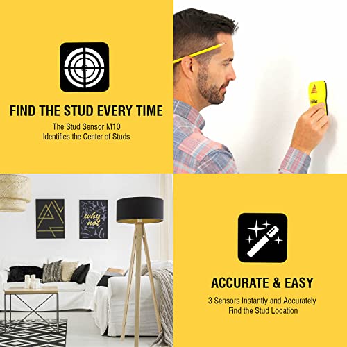 Franklin Sensors ProSensor M10 3-Sensor Center Stud Finder Wall Scanner