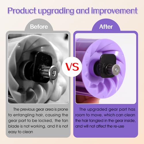 Upgraded Pet Hair Power Brush Tool Attachment for Shark Navigator Lift-Away Deluxe Upright NV360 NV350 NV352 NV356E NV370 NV22L UV420 UV410 UV440 Vacuum Replacement Parts Numbers 119FFJ Purple