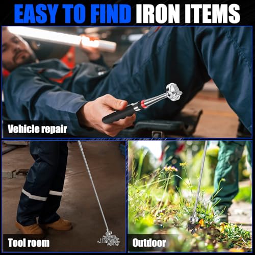 3PCS Telescoping Magnetic Pick Up Tool Extendable up to 31" - size: 3 Telescop