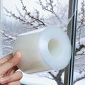 Transparent Weather Sealing Tape 3" x35 Yard, Window Insulation Tape Weather Stripping for Windows Doors Shower Glass – Indoor/Outdoor Insulation, No-Residue, Clear, Energy-Saving - size: 3 IN - 105 Ft Clear - 140U