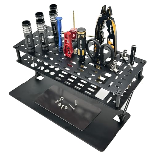 Screwdriver Organizer Holder Angle and Height Adjustable Screwdriver Storage Rack for Desktop RC Repair Tool