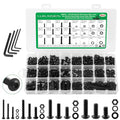 860Pcs M2-M5 Metric Screws, 10.9 Alloy Steel Hex Bolts & Nuts Kit - size: M2 M3 M4 M5 860pcs 2