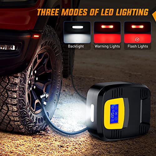 Nilight Digital Tire Inflator Air Compressor Portable Pump w/Pressure Gauge - color: Touch Screen Air Pump