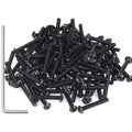 105 Pieces M3 x 20mm Button Head Socket Cap Screws, Thread Pitch 0.5mm, Sutemribor M3 Black Screws, 10.9 Grade Alloy Steel, Black Oxide Finish, Fully Threaded - size: M3 x 20mm, style: Button Head