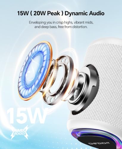Portable Bluetooth Speaker Beach Essentials: IPX5 Waterproof for Outdoor - color: White