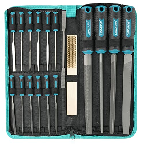 LIBRATON 31PCS Metal File Set, Metal Files, 12 Needle Files - style: Metal File-31PCS