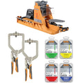 BORA Automatic Pocket Hole Jig Kit with 350 pc Screw Set - size: Auto Jig w/ 2X 3" Clamps & 350pc Screws