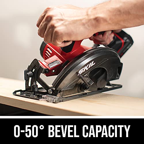 SKIL 20V 6-1/2 Inch Cordless Circular Saw Includes 2.0Ah PWR CORE 20 Lithium Battery and Charger - CR540602 - style: 6-1/2 In. Circular Saw Kit