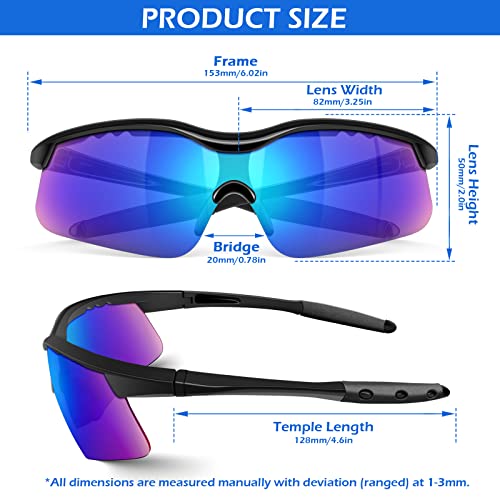 OXG Safety Glasses for Men Women, ANSI Z87 UV Protection Protective Eyewear - color: Multicolor