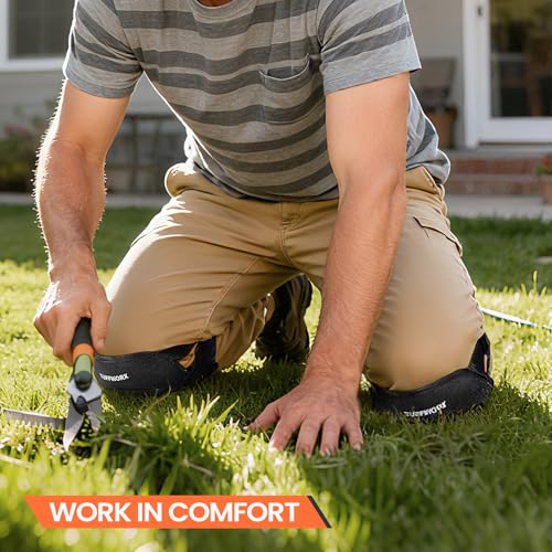 Anti-Slip Knee Pads for Gardening with Dual Adjustable Straps