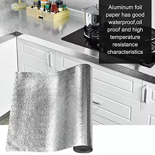 Peel and Stick Wallpaper,Silver Texture,24"x197" - color: Silver Texture, size: 24"W x 197"L