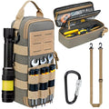 Small Tool Bags for Men with Carabiner,Tactical Tool Bag for EDC,Motorcycle - color: Olive Green