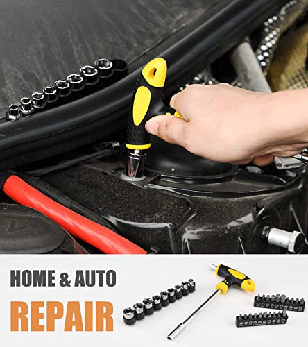 DOWELL Tool Set Tool Kit 152-Piece Household Tool Kit Set Sockets Set Pliers Screwdriver Set with Storage Tool Bag Pouch HYT152 - size: 152PCS
