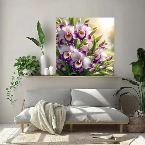 Flower 5D Diamond Art Kits for Adults Beginner,Diamond Dots Paintings Kits - color: DZ916
