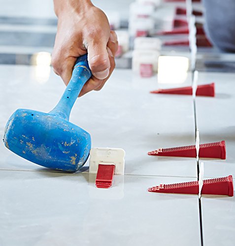 T-Lock Perfect Level Master - Professional Anti Lippage Tile Leveling System - 500 Tile Leveling Clips (1/32" (1mm)) - size: 1/32" (1mm)