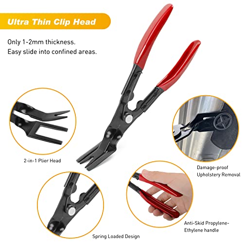 GOOACC 19Pcs Trim Removal Tool Set with Storage Bag - color: Red