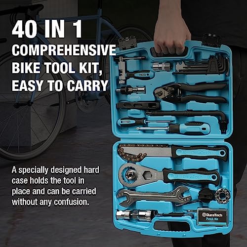 DURATECH 40PC Bike Repair Tool Kit with Carry Storage Case - size: 40 PC