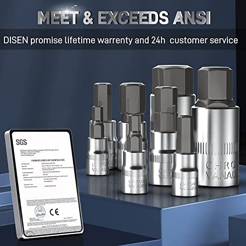 DISEN 32-Piece HEX Bit Socket Set - size: Hex Bits 32pcs