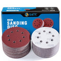 S SATC 150 PCS Sanding Disc 5 Inch 8 Hole Hook and Loop Sanding Discs for Random Orbital Sander 600 Grit - style: 150PCS 5 Inch 600 Grit