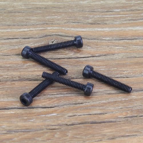 105 Pieces M2 x 10mm Socket Head Cap Screws, Thread Pitch 0.4mm, Sutemribor M2 Black Screws, 12.9 Grade Alloy Steel, Black Oxide Finish, Fully Threaded - size: M2 x 10mm, style: Socket Head