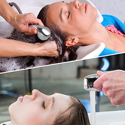 LukLoy 1 Pack Salon Shampoo Bowl Sprayer Head – Side Control 2-Mode Switch, High-Pressure Professional Standard G1/2 Handheld Faucet Sprayer Replacement for Salon Sink Hose, Spa & Pedicure Chairs