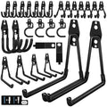 28 Pack Garage Hooks Heavy Duty with Non Slip PVC Coating - color: Black, size: 28pack