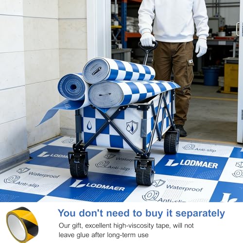 40inx100ft Heavy Duty Floor Protection Film, Reusable Cover Blue White - color: Blue and White, size: 40"x100ft(1x31m)
