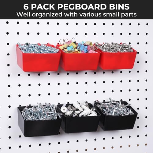 INCLY 126PCS Peg Board Organizer Accessories Kit for Organizing Tools - size: 126 PCS