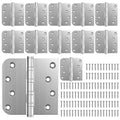 KOLET Ball Bearing Door Hinges, 4 x 4 Inches, Brushed Nickel, 12 Pack - color: Brushed Nickel, size: 12 Packs