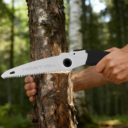 Foldable Hand Saw, Self-Locking Pruning Saw, Portable Folding Saw for Wood
