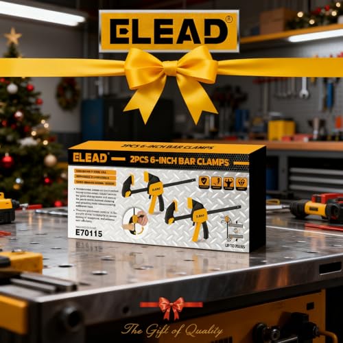 6" Mini Bar Clamps for Woodworking, 2-Piece One-Handed F Clamp/Spreader, 75LBS Load Limit Wood Clamp, Quick Release Grip Clamps for Table Wood Working, Light-duty Tools - style: 2-Piece 75lbs