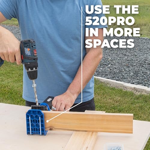 Kreg Pocket-Hole Jig 520, Woodworking Jig, 60 Screws, KPHJ520PRO2